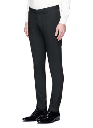 Front View - Click To Enlarge - TOPMAN - Skinny fit hopsack pants
