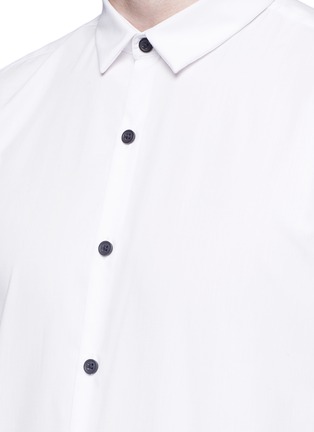 Detail View - Click To Enlarge - TOPMAN - Polka dot cuff poplin shirt