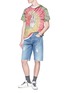 Figure View - Click To Enlarge - AMIRI - 'Bones Peace' print tie dye T-shirt