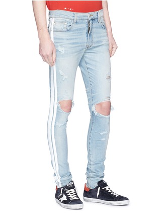 Front View - Click To Enlarge - AMIRI - 'Track' ripped jeans