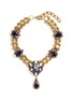 Main View - Click To Enlarge - ERICKSON BEAMON - 'Dark Shadows' Swarovski crystal link chain pendant necklace
