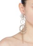Figure View - Click To Enlarge - ERICKSON BEAMON - 'China Club' Swarovski crystal fringe hoop earrings