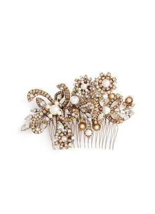 Main View - Click To Enlarge - ERICKSON BEAMON - 'My One and Only' Swarovski crystal glass pearl hair pin