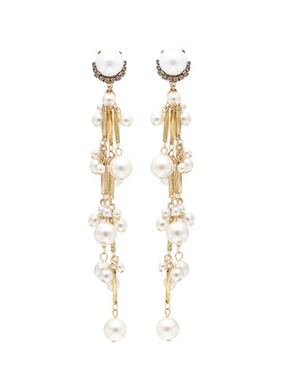 Main View - Click To Enlarge - ERICKSON BEAMON - 'Pretty Woman' faux pearl drop earrings