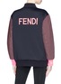 Back View - Click To Enlarge - FENDI SPORT - 'Karlito' patch bomber jacket