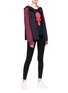 Figure View - Click To Enlarge - FENDI SPORT - 'Karlito' print hooded zip jacket