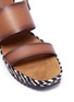 Detail View - Click To Enlarge - PEDRO GARCIA  - 'Frikka' zigzag leather espadrille wedge sandals