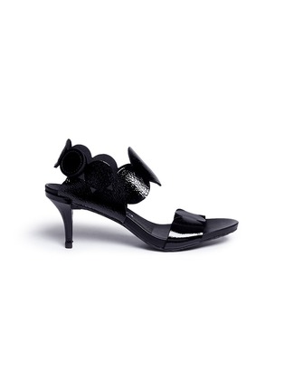 Main View - Click To Enlarge - PEDRO GARCIA  - 'Winslet' scalloped patent leather sandals