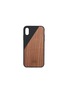 Main View - Click To Enlarge - NATIVE UNION - CLIC Wooden iPhone X case – Black/Walnut
