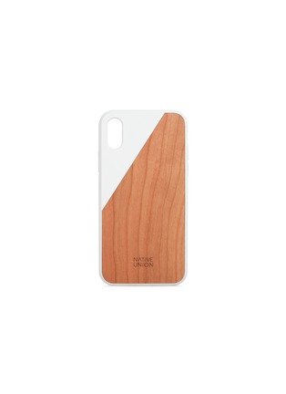 Main View - Click To Enlarge - NATIVE UNION - CLIC Wooden iPhone X case – White/Cherry