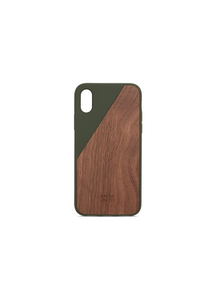 Main View - Click To Enlarge - NATIVE UNION - CLIC Wooden iPhone X case – Olive/Walnut