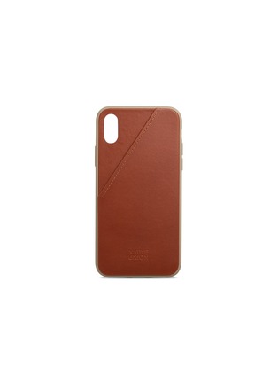 Main View - Click To Enlarge - NATIVE UNION - CLIC Card leather iPhone X case – Tan