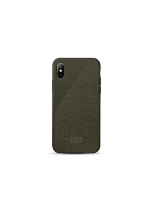 Main View - Click To Enlarge - NATIVE UNION - CLIC Canvas iPhone X case – Olive