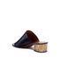 Detail View - Click To Enlarge - CHLOÉ - 'Qassie' textured heel leather mule sandals