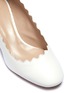 Detail View - Click To Enlarge - CHLOÉ - 'Lauren' scalloped nappa leather pumps