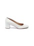 Main View - Click To Enlarge - CHLOÉ - 'Lauren' scalloped nappa leather pumps