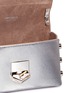 Detail View - Click To Enlarge - JIMMY CHOO - 'Lockett Mini' stud mirror leather crossbody bag