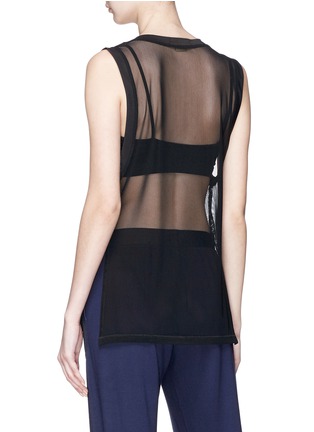 Back View - Click To Enlarge - MONREAL - 'Challenge' performance mesh tank top
