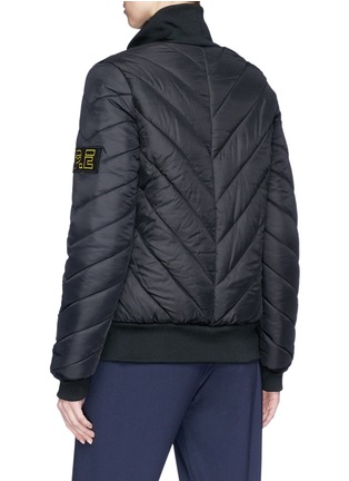 Back View - Click To Enlarge - P.E NATION - 'Roll On' chevron quilted water-resistant jacket
