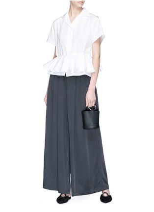 Figure View - Click To Enlarge - TOME - Wide leg crepe karate pants