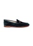 Main View - Click To Enlarge - SAM EDELMAN - 'LORAINE' HORSEBIT CRUSHED VELVET STEP-IN LOAFERS