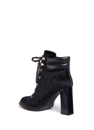 Detail View - Click To Enlarge - SAM EDELMAN - 'Sondra' floral brocade lace up hiker boots