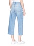 Back View - Click To Enlarge - TOPSHOP - 'Moto' raw cuff culotte jeans