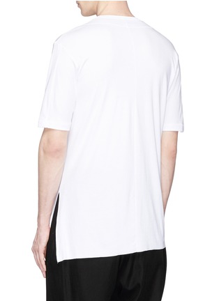 Back View - Click To Enlarge - THE VIRIDI-ANNE - High-low split hem T-shirt