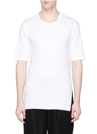 Main View - Click To Enlarge - THE VIRIDI-ANNE - High-low split hem T-shirt