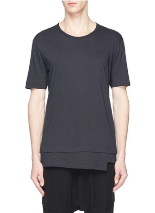 Main View - Click To Enlarge - THE VIRIDI-ANNE - Layered hem T-shirt