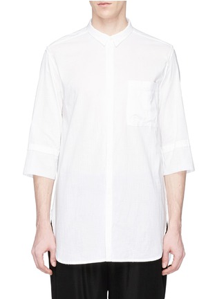 Main View - Click To Enlarge - THE VIRIDI-ANNE - Layered cuff shirt