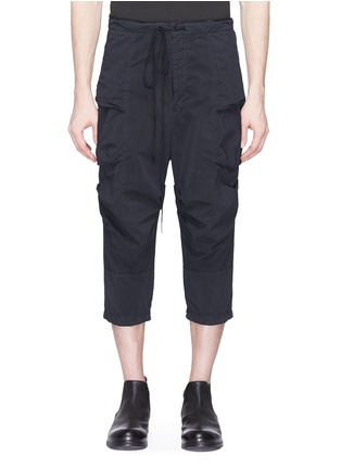Main View - Click To Enlarge - THE VIRIDI-ANNE - Cropped poplin jogging pants
