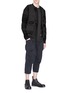 Figure View - Click To Enlarge - THE VIRIDI-ANNE - Cropped poplin jogging pants