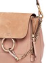  - CHLOÉ - 'Faye' small suede flap leather backpack