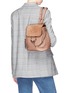 Figure View - Click To Enlarge - CHLOÉ - 'Faye' small suede flap leather backpack