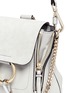  - CHLOÉ - 'Faye' mini suede flap leather backpack