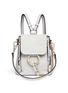 Main View - Click To Enlarge - CHLOÉ - 'Faye' mini suede flap leather backpack