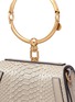 Detail View - Click To Enlarge - CHLOÉ - 'Nile' small bracelet handle python leather crossbody bag