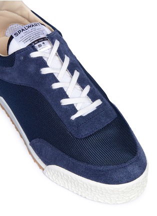 Detail View - Click To Enlarge - SPALWART - 'Pitch Low' suede panel mesh sneakers