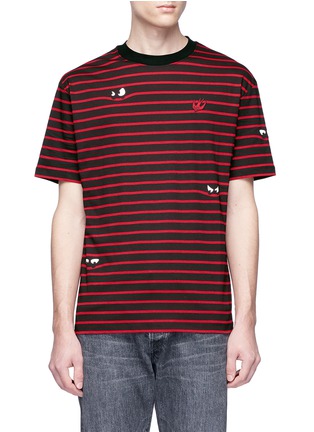 Main View - Click To Enlarge - MC Q - Monster stripe T-shirt