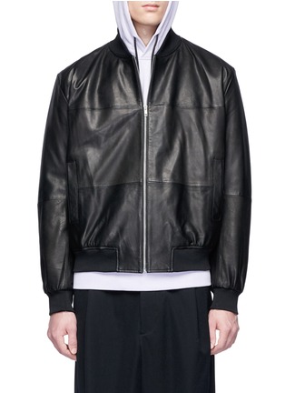 Main View - Click To Enlarge - MC Q - 'MA1' lambskin leather bomber jacket