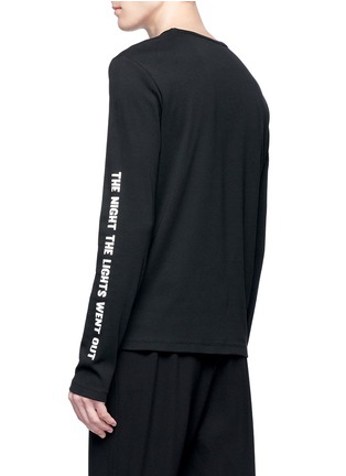 Back View - Click To Enlarge - MC Q - 'Velvet Glove' print long sleeve T-shirt