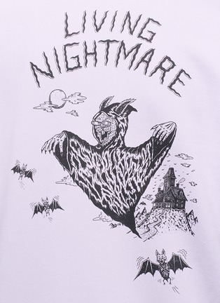 Detail View - Click To Enlarge - MC Q - 'Living Nightmare' print hoodie