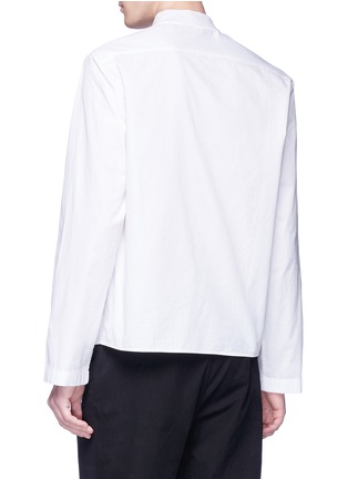 Back View - Click To Enlarge - MC Q - Mandarin collar folded twill shirt
