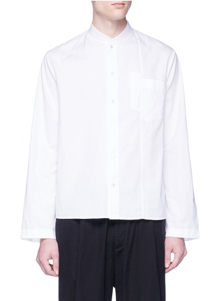 Main View - Click To Enlarge - MC Q - Mandarin collar folded twill shirt