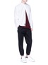 Figure View - Click To Enlarge - MC Q - Mandarin collar folded twill shirt