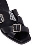 Detail View - Click To Enlarge - JIL SANDER - Block heel buckled strap leather sandals