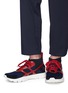 Figure View - Click To Enlarge - VALENTINO GARAVANI - 'Sound High' caged knit sneakers