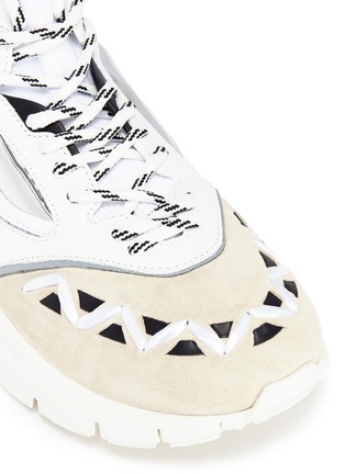 Detail View - Click To Enlarge - VALENTINO GARAVANI - 'Heroes' patchwork sneakers