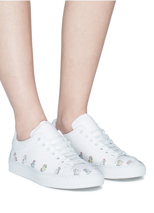 Figure View - Click To Enlarge - JOSHUA SANDERS - 'Simple Pony' print leather sneakers